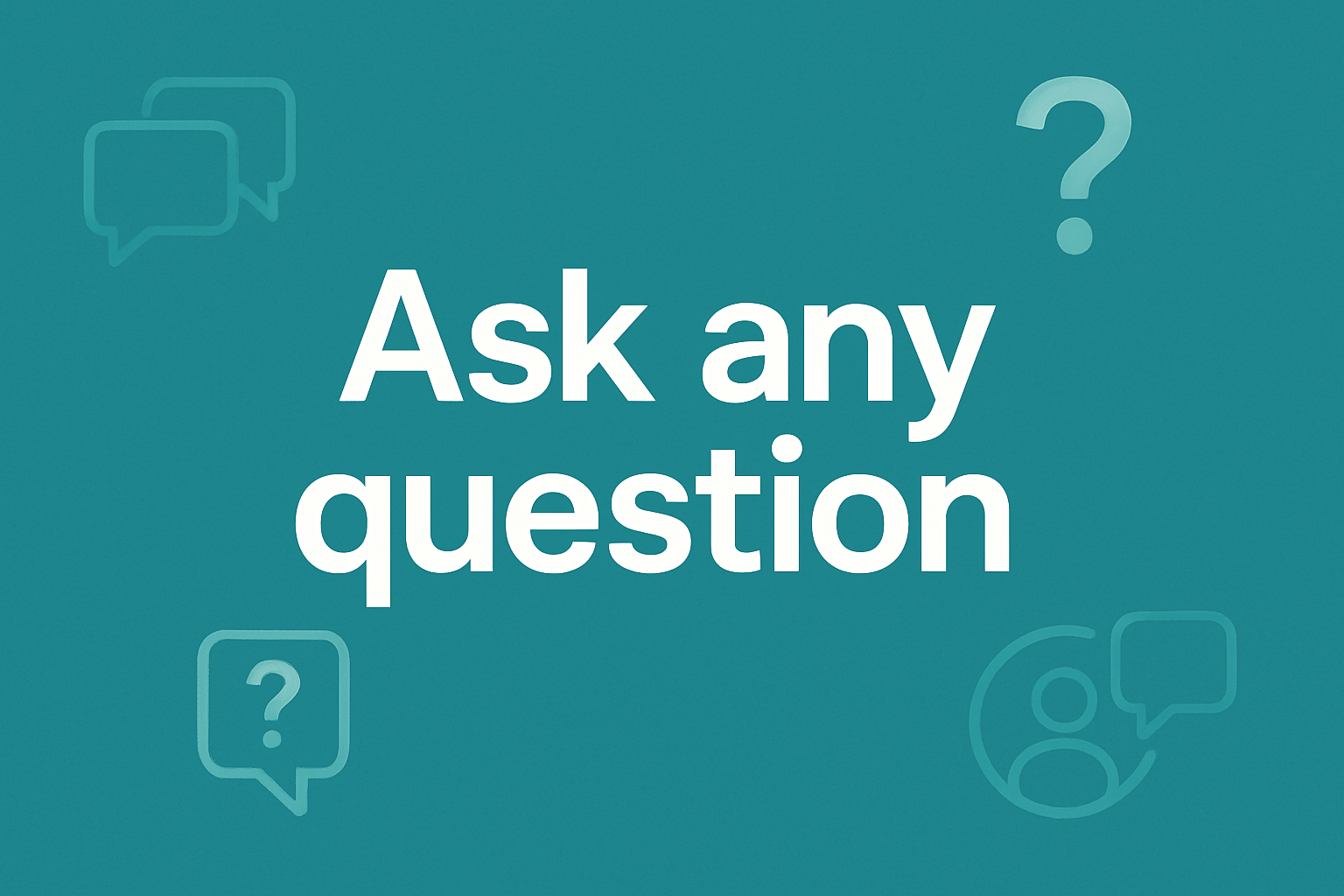 Ask any question product image